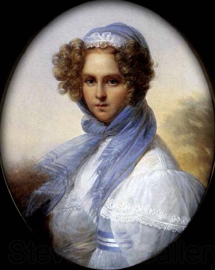KINSOEN, Francois Joseph Presumed Portrait of Miss Kinsoen Norge oil painting art